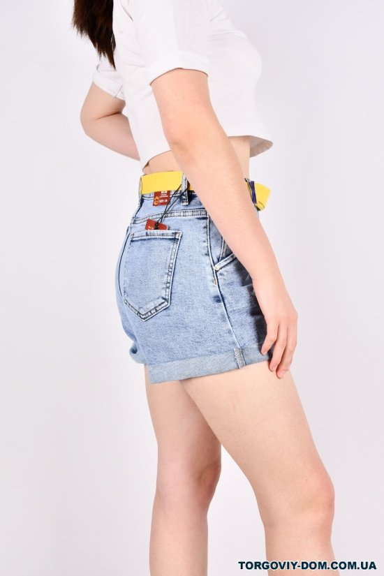 Шорты женские джинсовые стрейчевые "VANVER" Размер в наличии : 31 арт.F-8776