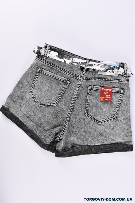 Шорты женские джинсовые стрейчевые "VANVER" Размеры в наличии : 28, 29 арт.F-81692