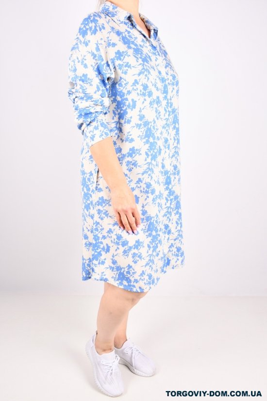 Сукня жіноча (кол. білий/блакитний) "BURRASCA" Розміри в наявності : 46, 48, 52 арт.17182