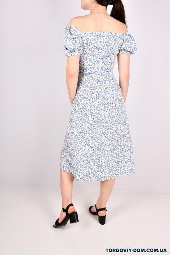 Платье женское (цв.белый/голубой) Размер в наличии : 42 арт.1025