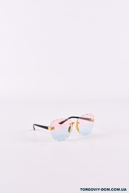 Очки солнцезащитные (цв.розовый/бирюзовый) арт.7705