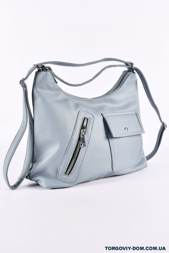 Сумка-рюкзак жіноча (кол. блакитний) розмір 42/27/14см. арт.6017