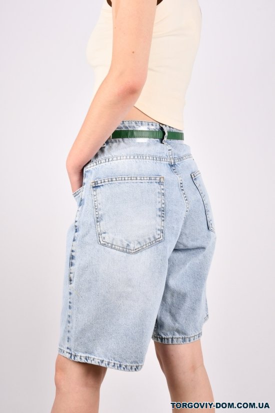 Шорты джинсовые женские (col 1) котоновые модель багги "Raid Blue" Размеры в наличии : 34, 36, 38 арт.556