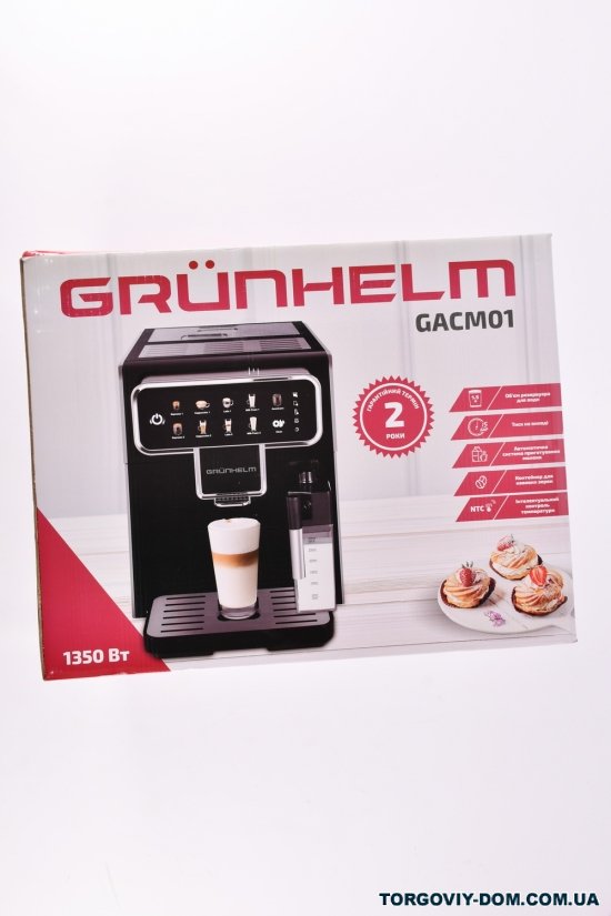 Эспрессо кофеварка 1350w GRUNHELM 1,5л 15БАР арт.GACM01