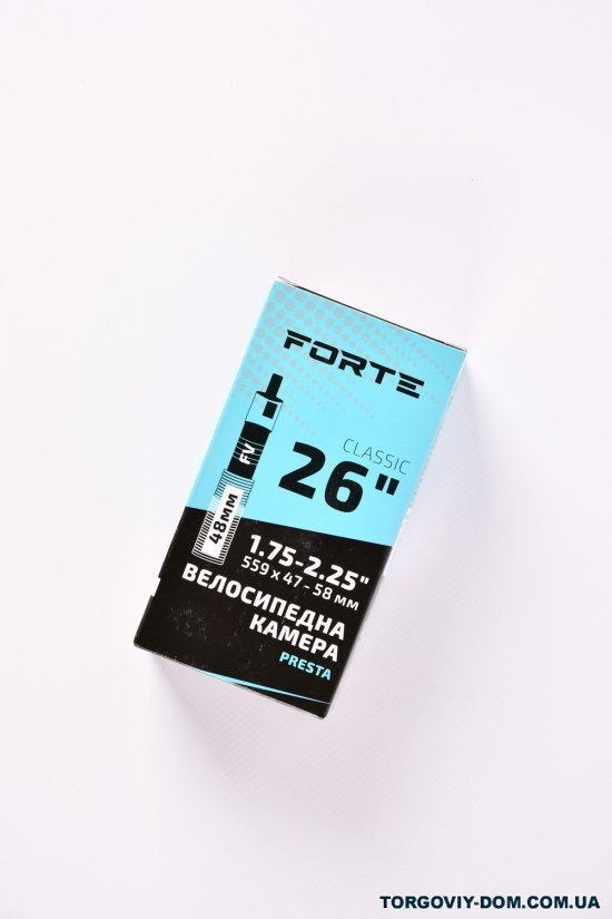 Велокамера FORTE Classic 26"х 1,75-2,25 FV (PRESTA)48mm арт.134552