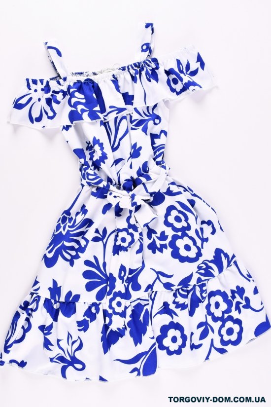 Сукня для дівчинки (кол. білий/синій) Зріст в наявності : 128, 134, 140, 146, 152 арт.661