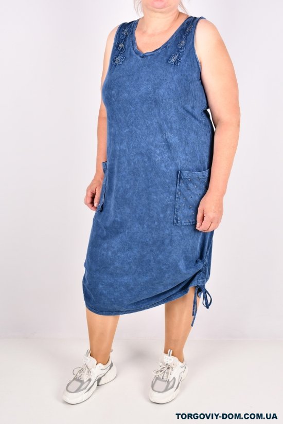 Сукня жіноча трикотажна (кол. т. синій) "SWANSEA" Розміри в наявності : 50, 52, 54, 56 арт.3095