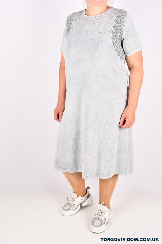 Сукня жіноча трикотажна (кол. сірий) "SWANSEA" Розміри в наявності : 50, 52, 54, 56 арт.3081