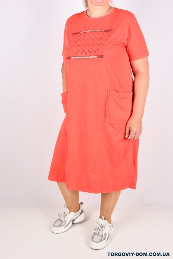 Сукня жіноча трикотажна (кол. кораловий) SWANSEA" Розміри в наявності : 50, 52, 54, 56 арт.3083