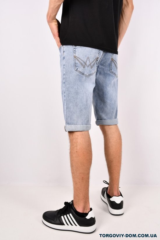 Шорты мужские джинсовые стрейчевые "CAPTAIN" Размеры в наличии : 32, 33, 34, 36, 38, 40, 42 арт.19030