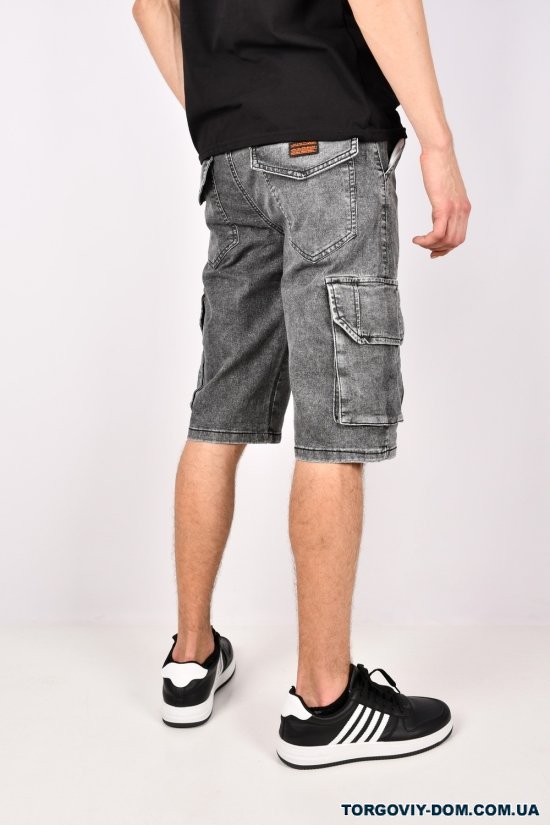Шорти чоловічі джинсові стрейчові "CAPTAIN" Розміри в наявності : 29, 30, 31, 32, 33, 34, 36, 38 арт.DGX1136