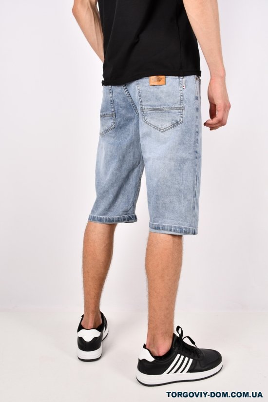 Шорты мужские джинсовые стрейчевые "CAPTAIN" Размеры в наличии : 32, 33, 34, 36, 38 арт.19029