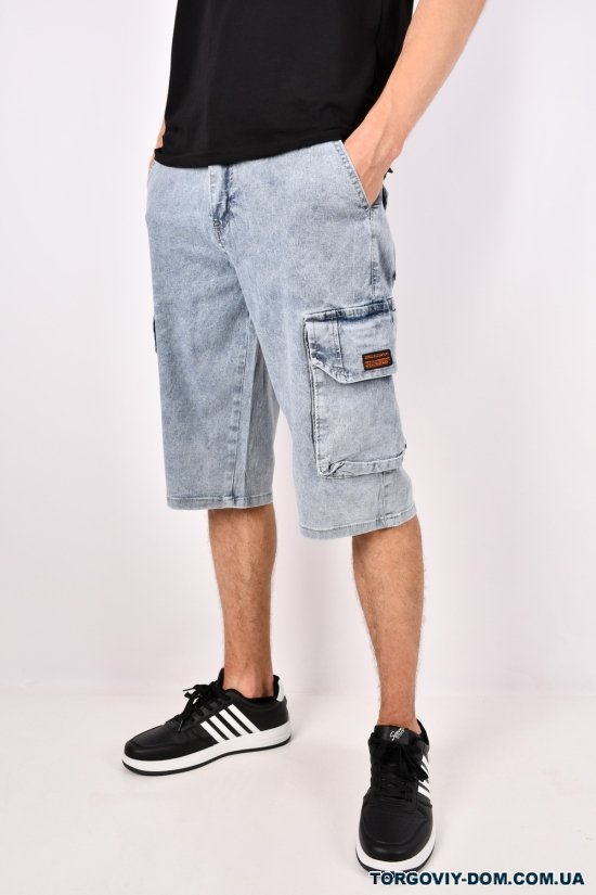 Шорти чоловічі джинсові стрейчові "CAPTAIN" Розміри в наявності : 29, 30, 31, 32, 33, 34, 36, 38 арт.DX1335