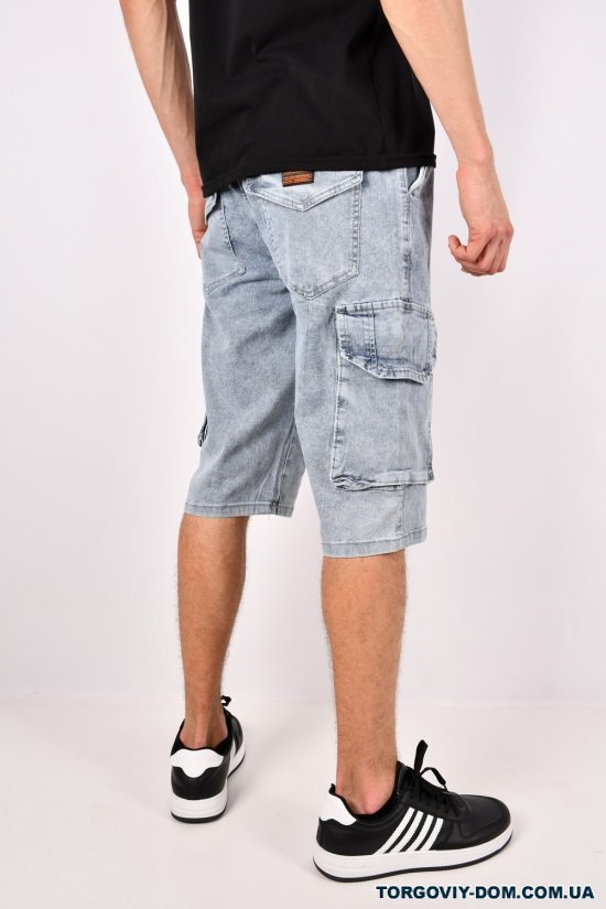 Шорти чоловічі джинсові стрейчові "CAPTAIN" Розміри в наявності : 29, 30, 31, 32, 33, 34, 36, 38 арт.DX1335