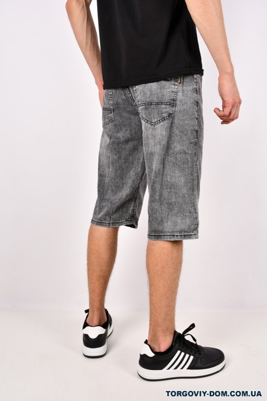 Шорти чоловічі джинсові стрейчові "CAPTAIN" Розміри в наявності : 32, 33, 34, 36, 38 арт.19039
