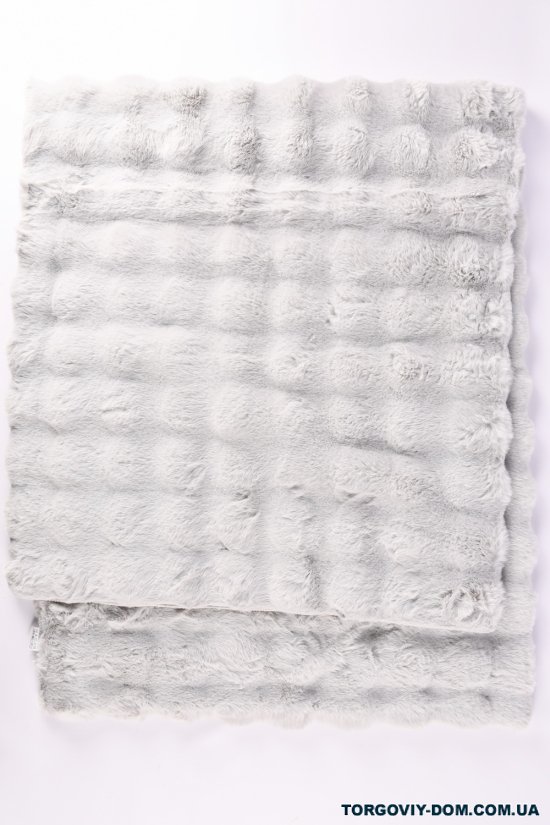 Коврик меховый (цв.св.серый) 180/150 см "Malloory Home" арт.7772