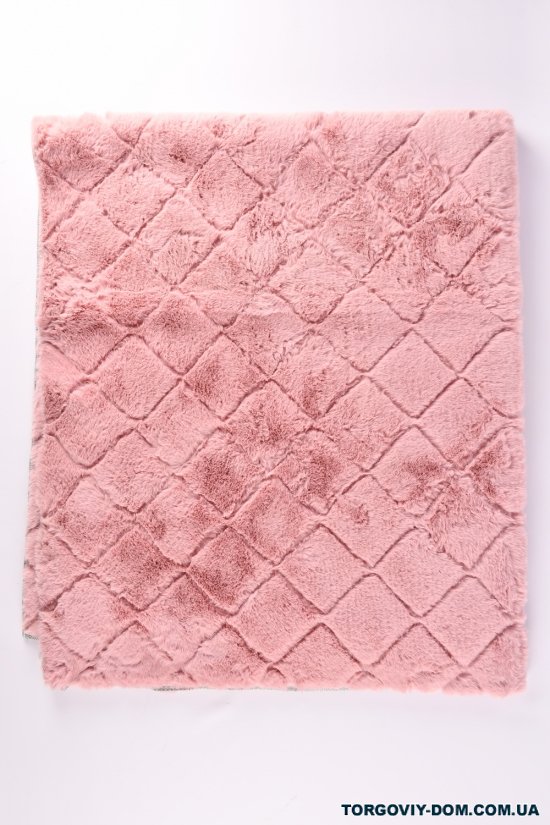 Коврик меховый (цв.розовый) 180/150 см "Malloory Home" арт.7774
