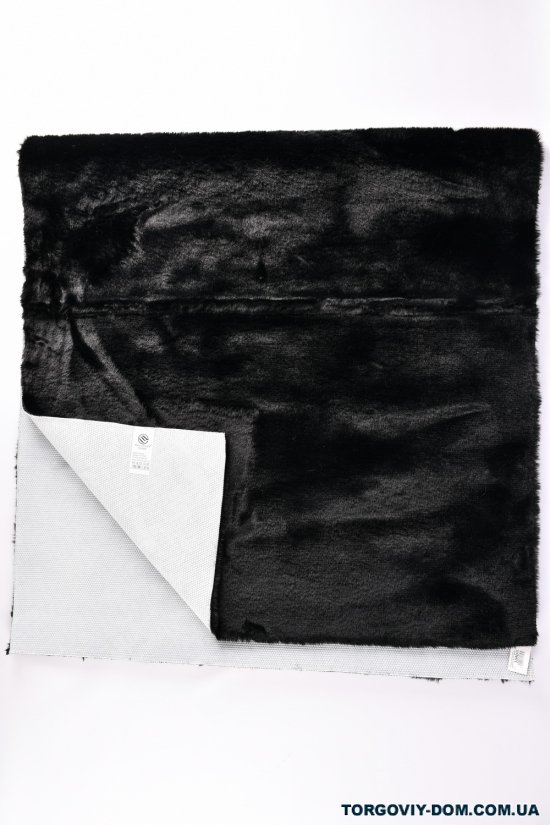Коврик меховый (цв.чёрный) 90/180 см "Malloory Home" арт.7758
