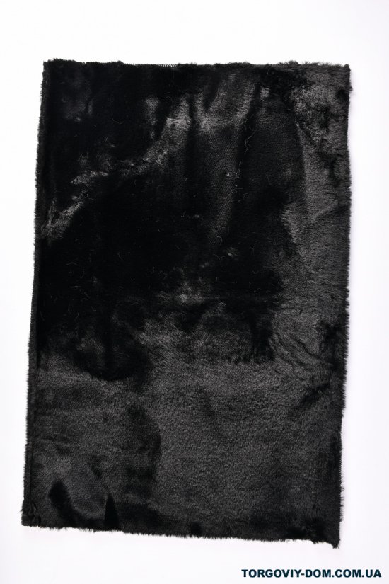 Коврик меховый (цв.чёрный) 60/90 см "Malloory Home" арт.7757