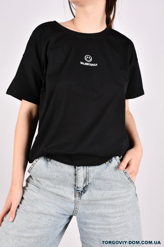 Жіноча футболка трикотажна розмір 44-46 модель OVER SIZE арт.J101
