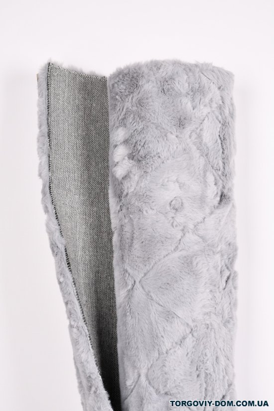 Коврик меховый (цв.серый) 150/180 см "Malloory Home" арт.7777