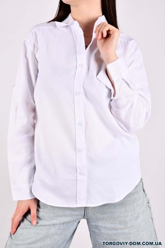 Сорочка жіноча (кол. білий) "BASE" 100% бавовна Розміри в наявності : 44, 46, 48, 50, 52 арт.A8281