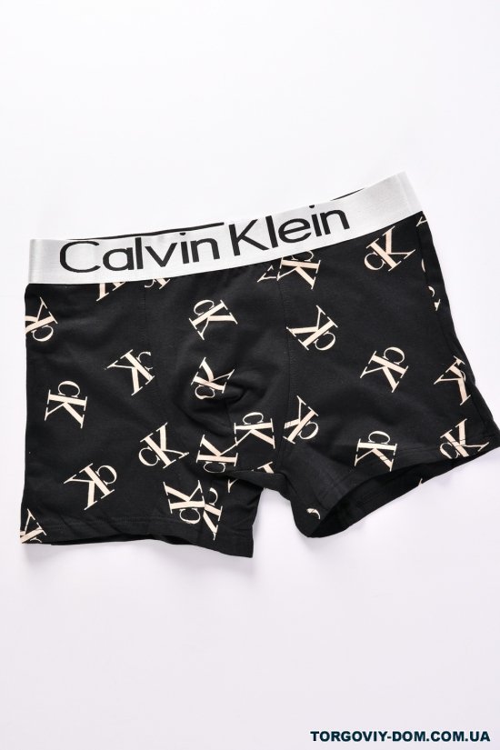 Боксери чоловічі (кол. чорний) "CALVIN KLIEN" (95% COTTON 5%SPANDEX) Розмір в наявності : 52 арт.H5169