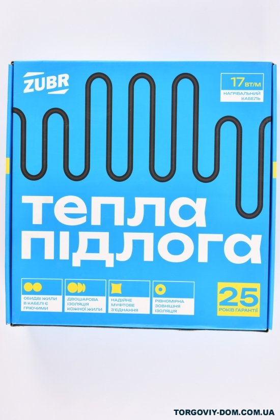 Кабель нагрівальний "ZUBR DC CABLE" 17/2010 Вт 117м арт.17/2010