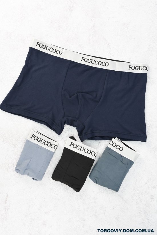 Боксери чоловічі "FOGUCOCO" (склад 95%COTTON 5%SPANDEX) Розміри в наявності : 46, 48, 50, 52 арт.F23003