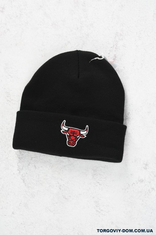 Шапка подвійна в'язка (кол. чорний) "Chicago Bulls" арт.CB