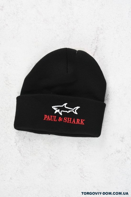 Шапка подвійна в'язка (кол. чорний) "Paul Shark" арт.PS