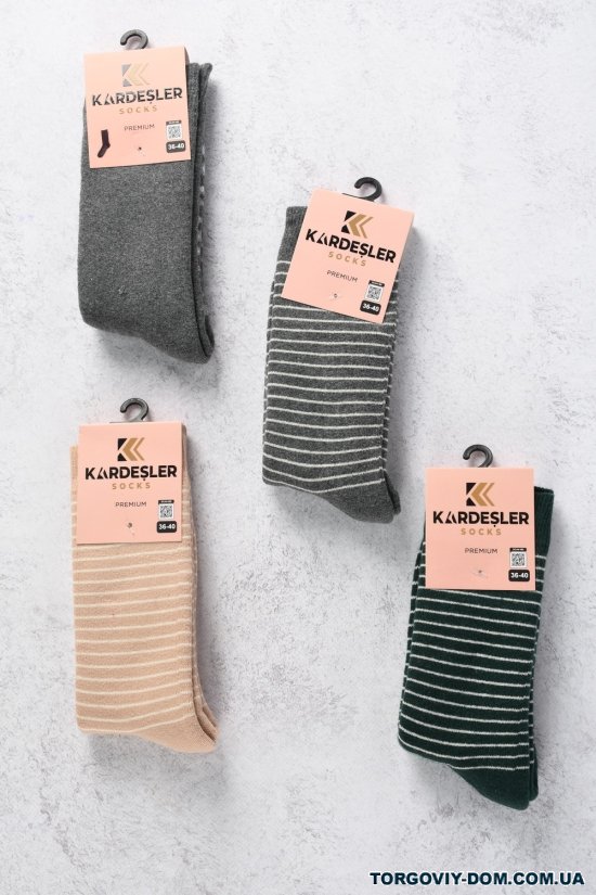 Носки женские махровые p.36-40 состав (80% Cotton 17% Polyamide 3% Elastan) "Kardesler" арт.BSHK-44005