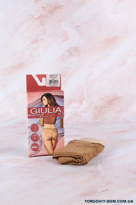 Колготки жіночі 20 den (col. CARAMEL) "Giulia" (88%Polyamide 11%Elastane 1%Cotton) арт.BIKINI20