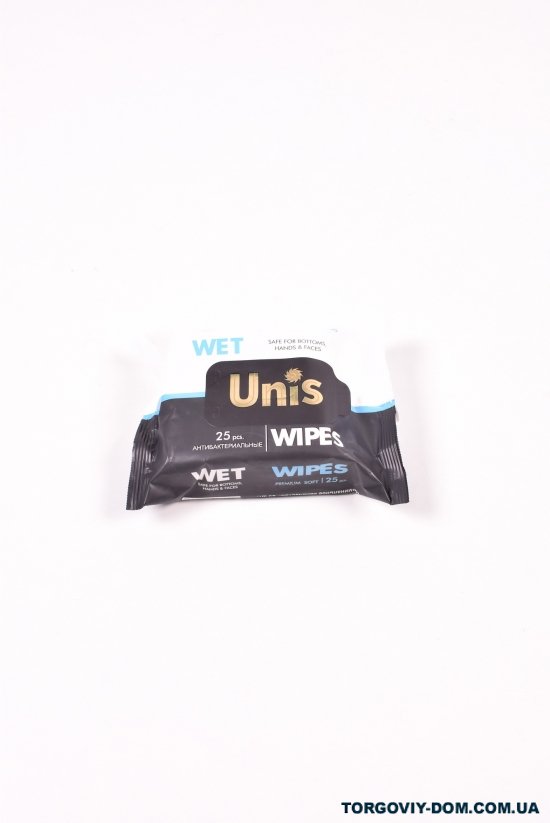 Влажные салфетки "UNIS" универсальные антибактериальные 25шт арт.25
