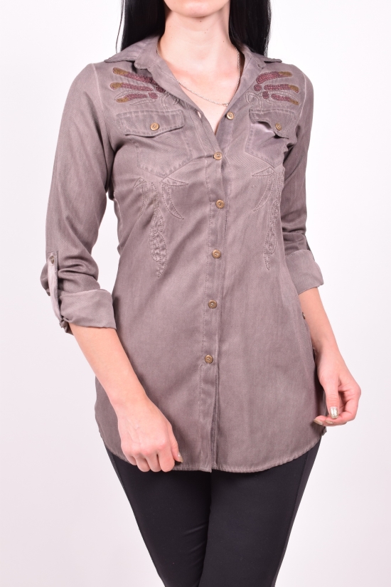 Рубашка женская котоновая QUEEN Размеры в наличии : 40, 42, 44, 46 арт.1223