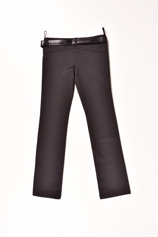 Штани з поясом для дівчинки (колір чорний) AWADORE Зріст в наявності : 140, 146, 152, 158 арт.212