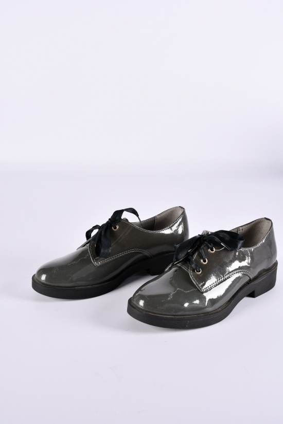Туфли женские лаковые (цв.серый) Kostas Размер в наличии : 36 арт.030