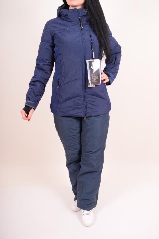 Костюм женский лыжный (цв.т.синий) из дышащей мембранной ткани 10000 mm SNOW HEADQUARTER Размер в наличии : 46 арт.B-8053