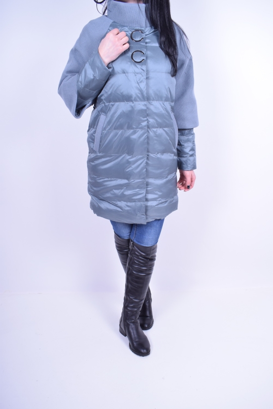 Пальто жіноче з плащівка демісезонне (color 17) Crazy Button Розмір в наявності : 48 арт.8811