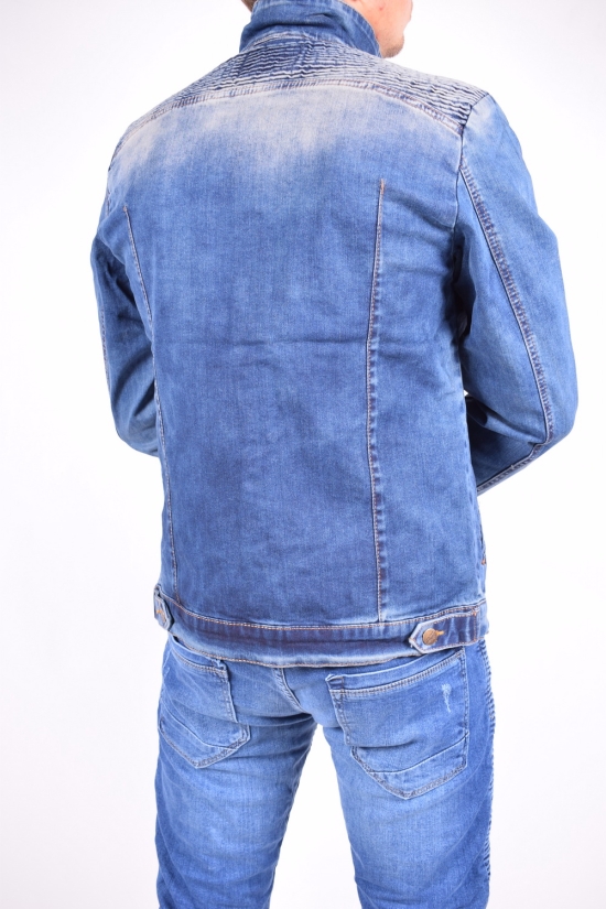 Пиджак джинсовый мужской (цв.тёмно-синий) "BigCastino" Размер в наличии : 44 арт.2028