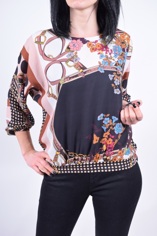Блуза жіноча (кол. Чорний / кремовий) PARKhande Розмір в наявності : 42 арт.1324