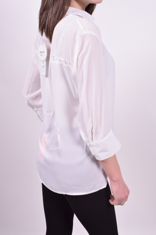 Блузка жіноча (кол. білий) Qianzhidu Розміри в наявності : 40, 46 арт.B81021