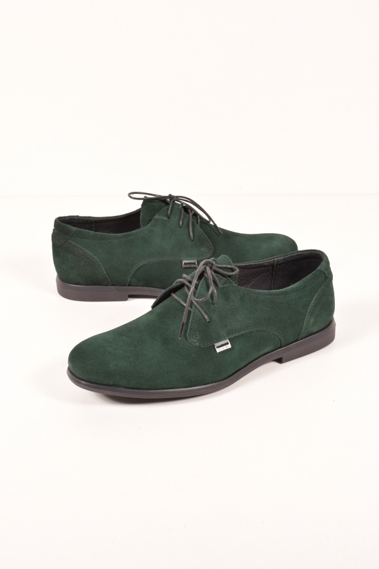 Туфли мужские из натуральной кожи (цв.зеленый)  DAN shoes Размеры в наличии : 40, 42, 43, 44 арт.LT90-4