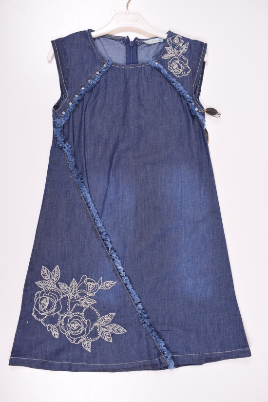 Платье для девочки котоновое  "MOONSTAR" Рост в наличии : 140 арт.259888