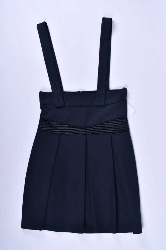 Юбка  для девочки (цв.т/синий) со шлейками AWADORE Рост в наличии : 152 арт.0307