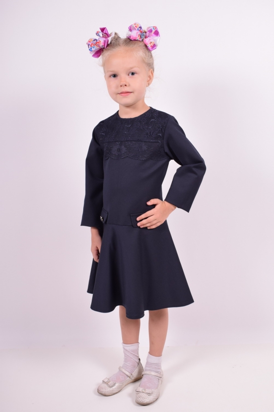 Платье для девочки (цв.т/синий) PEIDA Рост в наличии : 128, 140 арт.5300