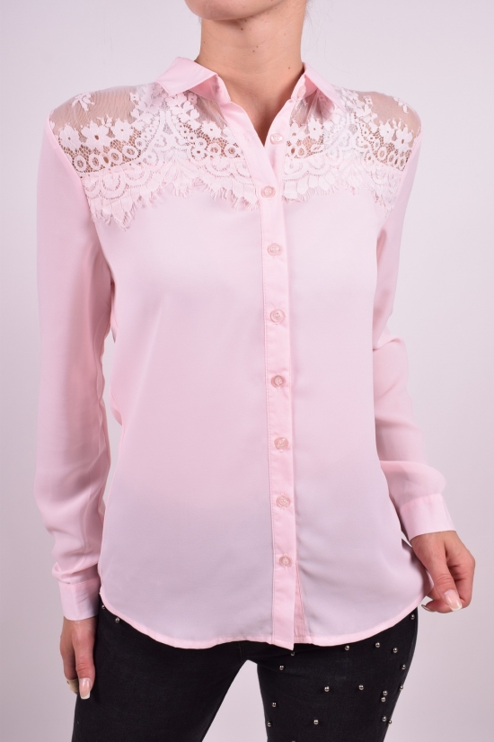 Блуза женская (цв.розовый) шифоновая  Qianzhidu Размер в наличии : 44 арт.50521