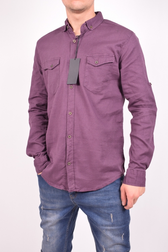 Рубашка мужская котоновая (цв.сиреневый) TRICKO Размер в наличии : 44 арт.9GM-PM-P-0013