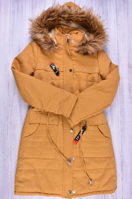 Куртка парка женская (цв.горчичный) демисезонная GREMONA Размеры в наличии : 42, 44, 46, 48, 50 арт.3303