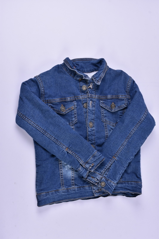 Пиджак для мальчика (цв.синий) джинсовый на меху Рост в наличии : 116, 122, 128, 134, 140 арт.287054